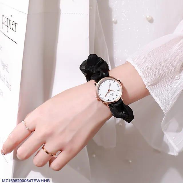 Stylish Women's Quartz Watch -1 Piece Water Resistant Bracelet Timepiece.