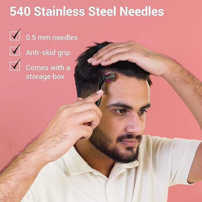 Anti-Hair Loss & Facial Derma Roller product image showing design and features