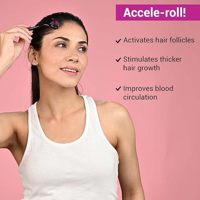 Anti-Hair Loss & Facial Derma Roller product image showing design and features