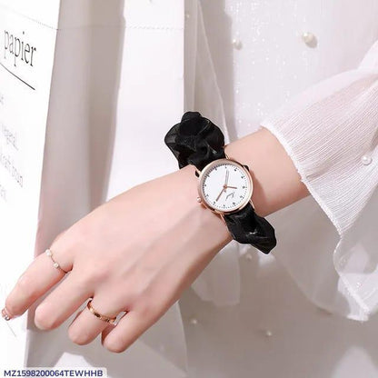 Stylish Women's Quartz Watch -1 Piece Water Resistant Bracelet Timepiece.