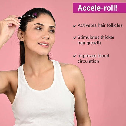 Anti-Hair Loss & Facial Derma Roller product image showing design and features