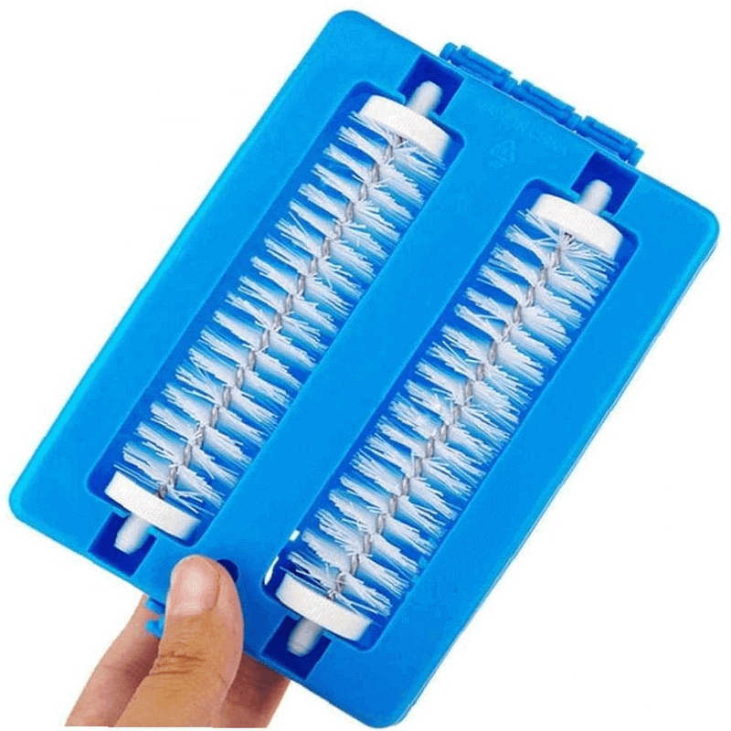 Auto Carpet Cleaning Brush with Roller showing design and features